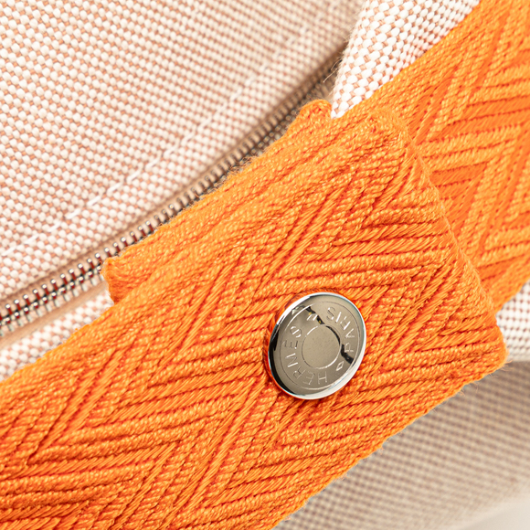 Pre-Loved Hermes Large Toile Bride a Brac - Picture 8 of 10